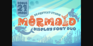 Mermaid Font Poster 1