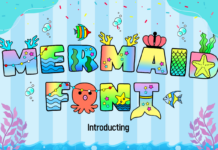 Mermaid Font Poster 1