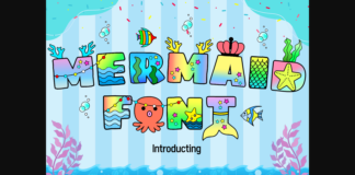 Mermaid Font Poster 1