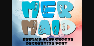 Mermaid Glee Groove Font Poster 1