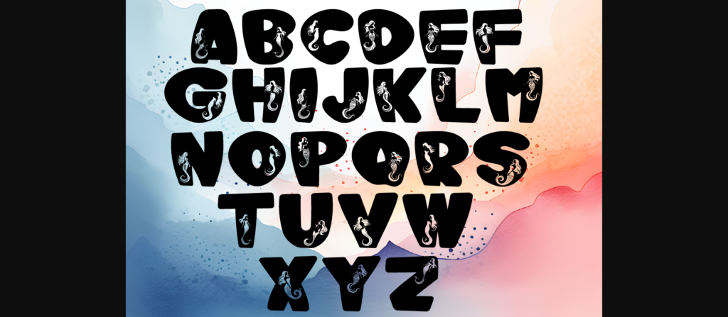 Mermaid Glee Groove Font Poster 4