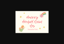 Merry Angel Love Oo Font Poster 1