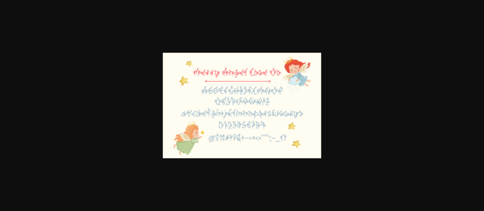Merry Angel Love Oo Font Poster 4