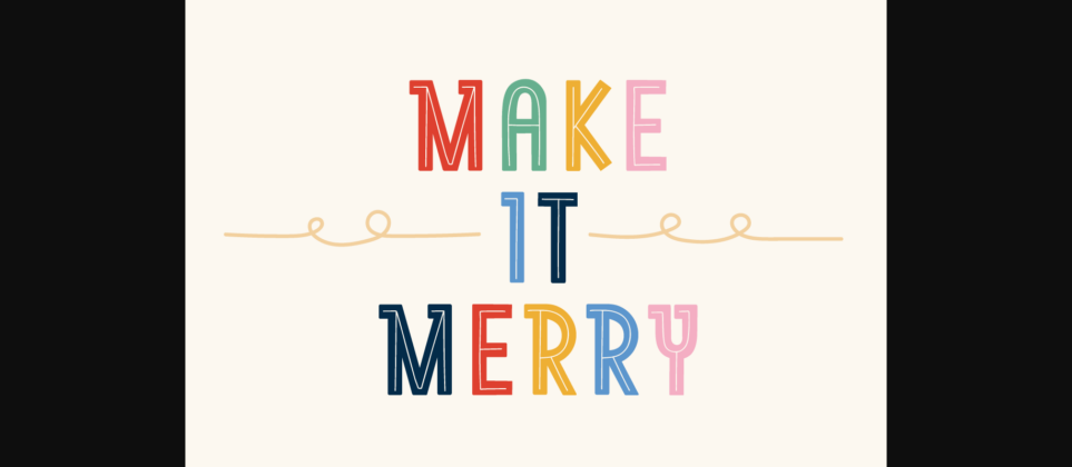 Merry Christmas Font Poster 6