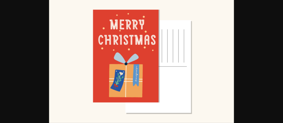 Merry Christmas Font Poster 8