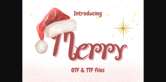 Merry Font Poster 1
