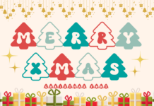 Merry Xmas Font Poster 1