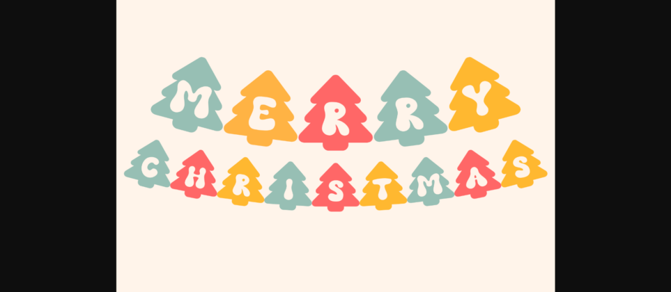 Merry Xmas Font Poster 2