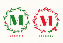 Merrycle Monogram Font Poster 1