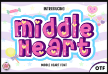 Middle Heart Font Poster 1