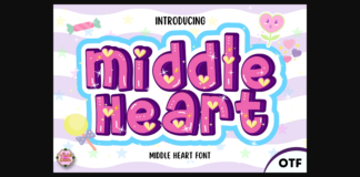 Middle Heart Font Poster 1