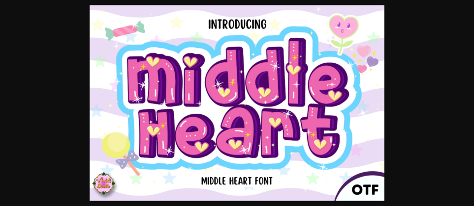 Middle Heart Font Poster 1