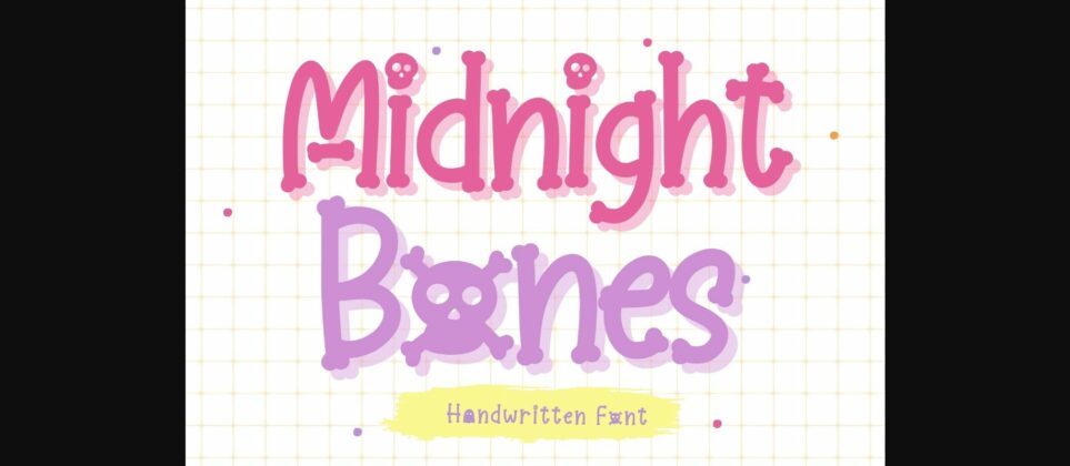 Midnight Bones Font Poster 3