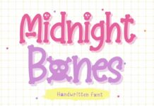 Midnight Bones Font Poster 1