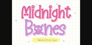 Midnight Bones Font Poster 1