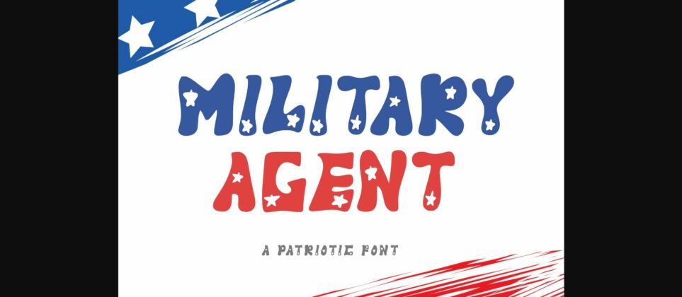 Military Agent Font Poster 3