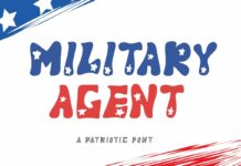 Military Agent Font Poster 1