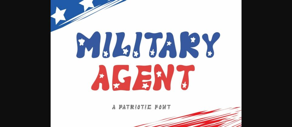 Military Agent Font Poster 1