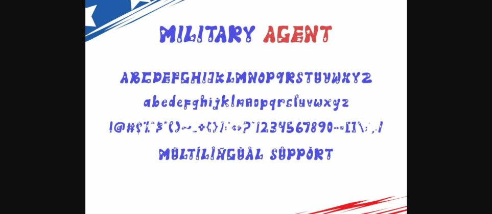 Military Agent Font Poster 8