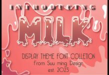 Milk Font Poster 1