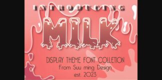 Milk Font Poster 1