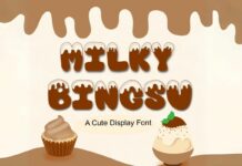 Milky Bingsu Font Poster 1