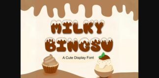 Milky Bingsu Font Poster 1