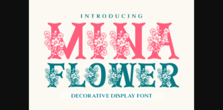 Mina Flower Font Poster 1