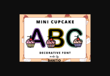 Mini Cupcake Font Poster 1