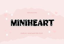 Mini Heart Font Poster 1