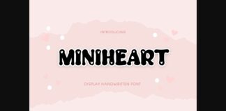 Mini Heart Font Poster 1
