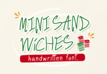 Mini Sandwiches Font Poster 1
