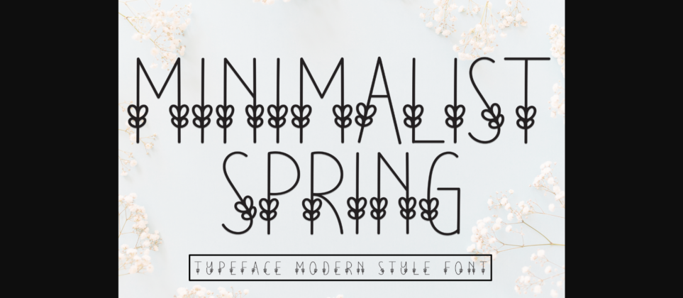 Minimalist Spring Font Poster 1