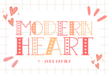 Modern Heart Font Poster 1