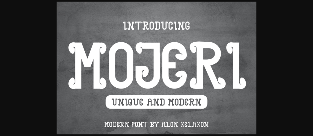 Mojeri Font Poster 3