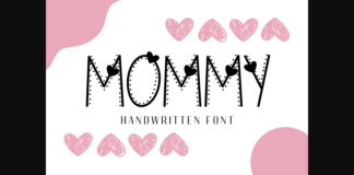 Mommy Font Poster 1