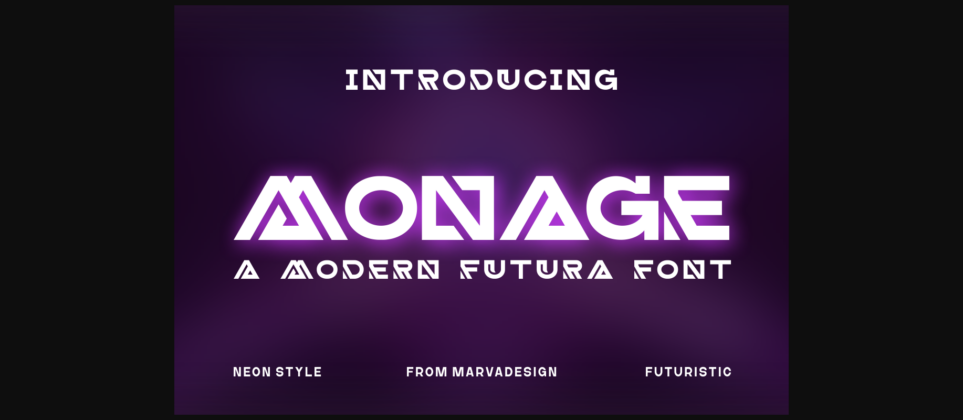 Monage Font Poster 3