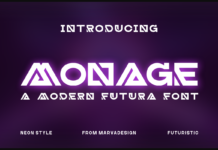 Monage Font Monage Font Poster 1
