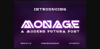 Monage Font Poster 1