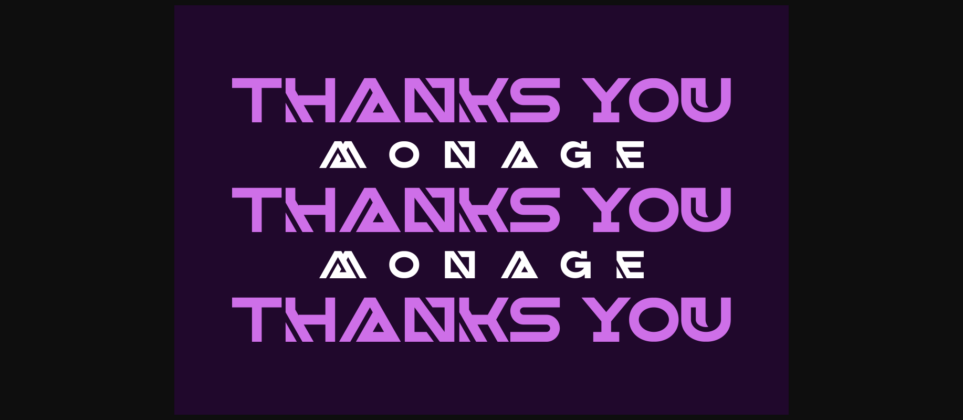 Monage Font Poster 7