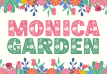 Monica Garden Font Poster 1