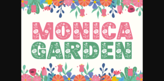 Monica Garden Font Poster 1