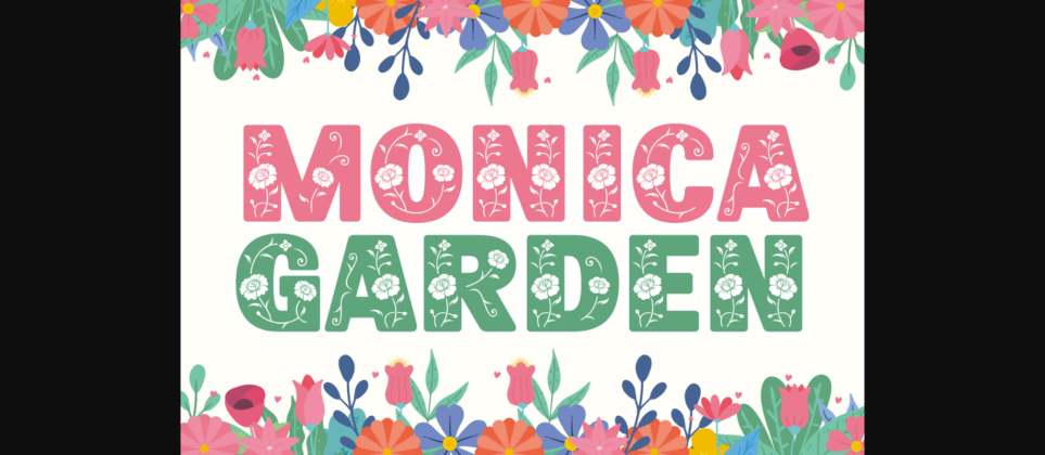 Monica Garden Font Poster 1