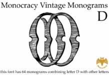 Monocracy Vintage Monograms D Font Poster 1