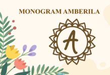 Monogram Amberila Font Poster 1