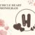 Monogram Circle Heart Font