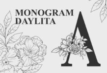 Monogram Daylita Font Poster 1