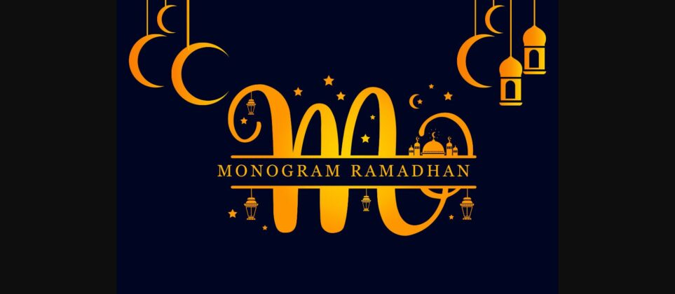 Monogram Ramadhan Font Poster 3