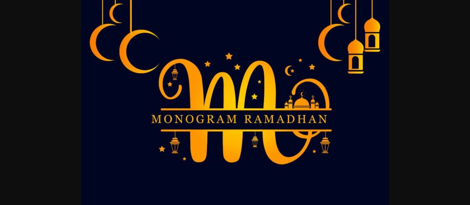 Monogram Ramadhan Font Poster 1