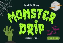 Monster Drip Font Poster 1